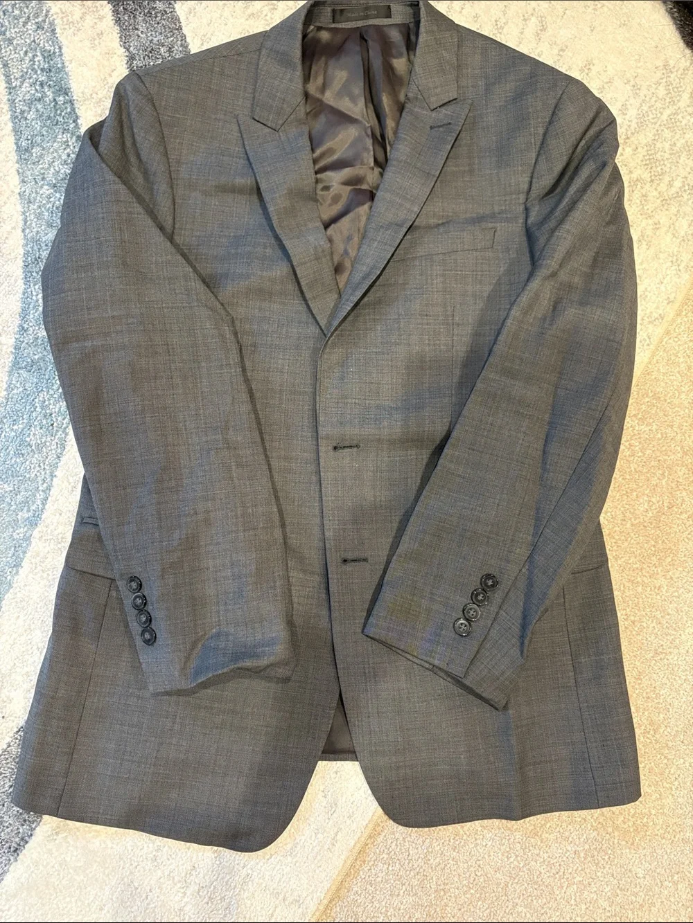 Calvin Klein Men's Slate Gray Two-Button Sport Coat